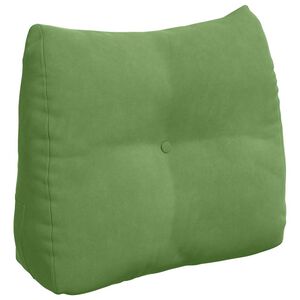 vidaXL Cuscino per Schiena Verde chiaro 60 x 24 x 50 cm Velluto