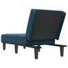 vidaXL Chaise Longue in Velluto Blu