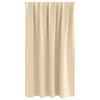 vidaXL Tende Blackout con Anelli 2 pcs Crema 140 x 140 cm Poliestere