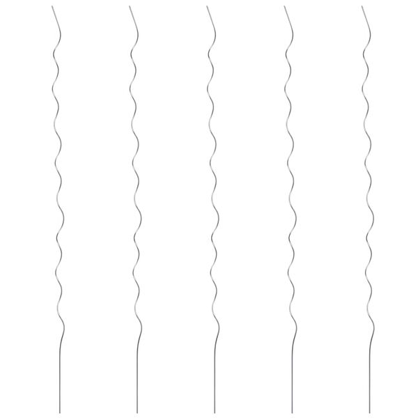 vidaXL 5 pz Supporti a Spirale per Piante 110 cm in Acciaio Zincato