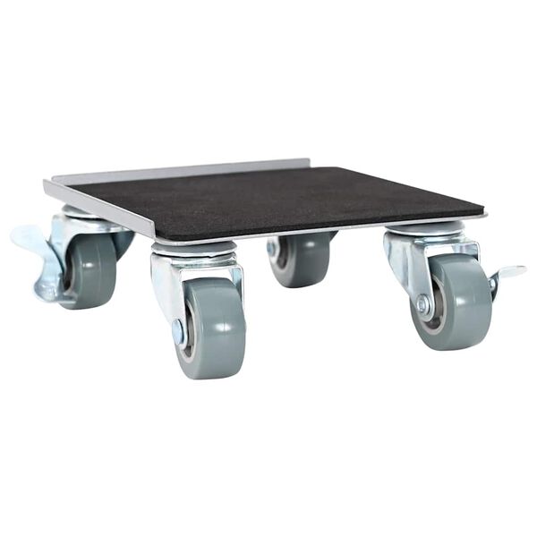 vidaXL Ruote per mobili 4 pz con sollevatore 13,5x13,5x6 cm Acciaio 1300 kg