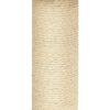 vidaXL Albero per Gatti con Tiragraffi in Sisal Crema 50,5 cm
