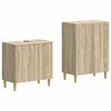 vidaXL Set di Armadi da Bagno da 2 Pezzi DELFT Rovere Sonoma