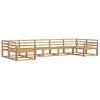 vidaXL Set di divani da esterno 7 pcs Bianco Legno di Acacia Massello