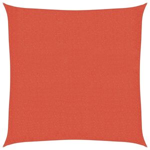 vidaXL Vela Parasole 160 g/m&sup2; Quadrata Terracotta 2,5x2,5 m in HDPE