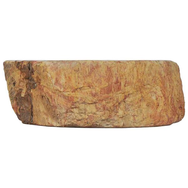 vidaXL Lavandino 45x35x15 cm in Pietra Fossile Crema
