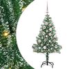 vidaXL Albero di Natale Artificiale Imbiancato con Luci LED 120 cm