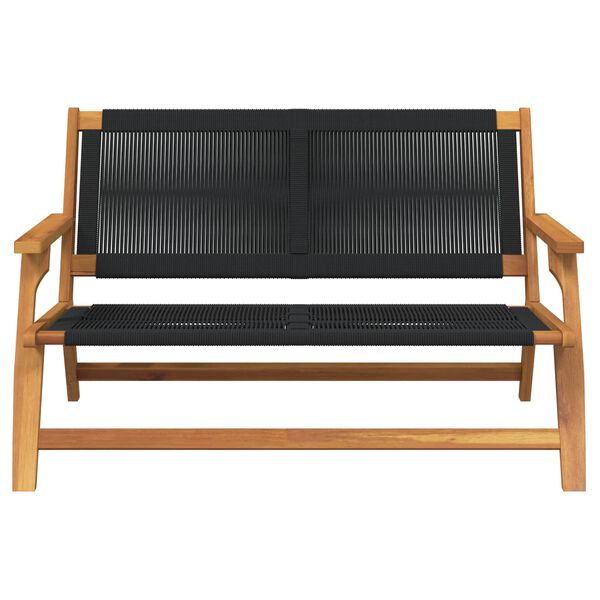 vidaXL Arredamento da Giardino Nero 122 x 78 x 73 cm