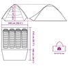 vidaXL Tenda da Campeggio a Cupola per 4 Persone Verde Impermeabile