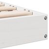 vidaXL Struttura letto a terra Bianco 213.5 x 104 x 9 cm Pino massello