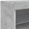 vidaXL Credenza con Luci LED Grigio Cemento 283x37x67 cm
