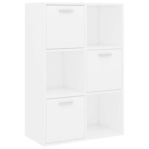 vidaXL Armadietto Bianco 60x29,5x90 cm in Legno Ingegnerizzato