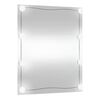 vidaXL Specchio da Parete con Luci LED 50x60 cm Vetro Rettangolare