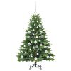 vidaXL Albero di Natale artificiale con 150 LED Verde 120 cm PE e PVC