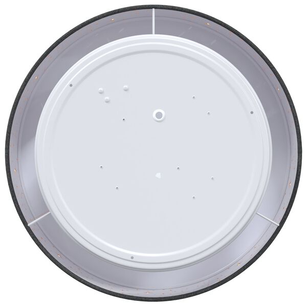 vidaXL Lampada da soffitto Nero 30 x 13.5 cm Tessuto