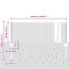 vidaXL Recinzione con Posto Grigio 0,4 x 50 m Acciaio e PVC