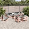 vidaXL Set Divani da Giardino 9 pz in Legno Massello Abete Douglas