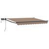 vidaXL Tenda retrattile manuale con LED Tortora