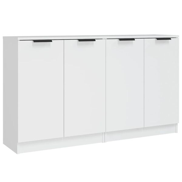 vidaXL Credenze 2 pz Bianche 60x30x70 cm in Legno Multistrato