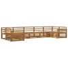 vidaXL Set di divani da esterno 7 pz Naturale Legno di Acacia Massello