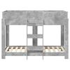vidaXL Letto a Castello per Bambini Grigio cemento 80 x 160 cm