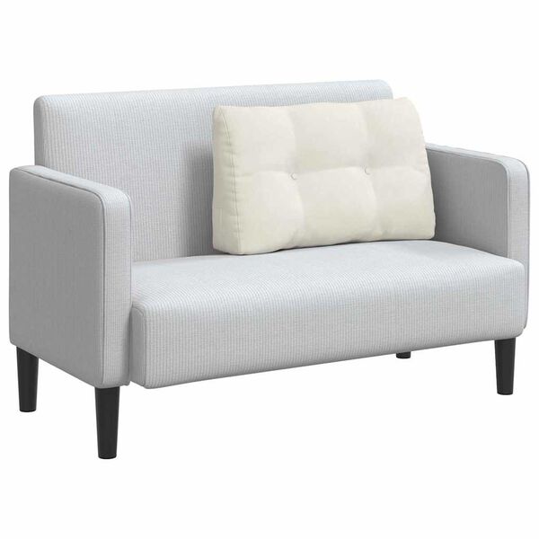 vidaXL Cuscino per Schiena Crema 80 x 24 x 50 cm Velluto