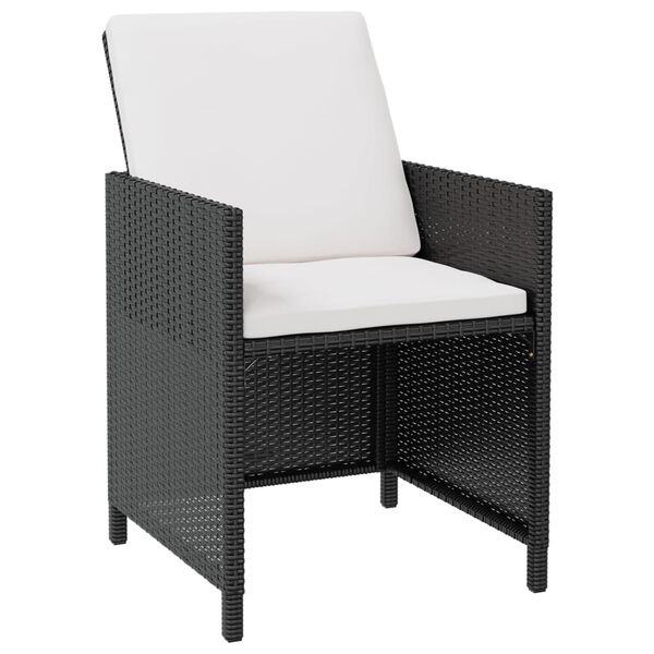 vidaXL Set da Pranzo da Giardino 13 pz Polyrattan e Legno Acacia Nero