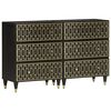 vidaXL Credenze 2 pz 60x33x75 cm in Legno Massello di Mango