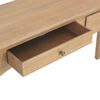 vidaXL Tavolo Consolle 2 Cassetti 110x35x76 cm Legno Massello di Pino
