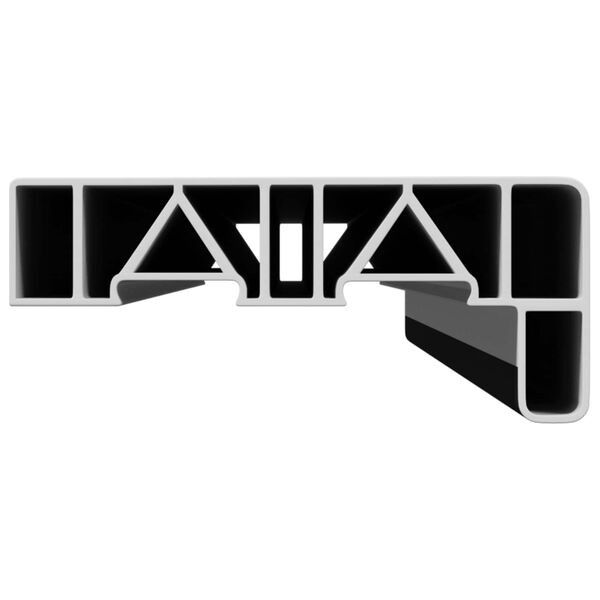 vidaXL Soglia della Finestra Anthracite con Venatura di Legno PVC