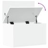 vidaXL Contenitore Portaoggetti Bianco 60x35x35 cm in Truciolato