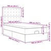 vidaXL Struttura Letto Pouf con Materasso 100x200 cm Similpelle