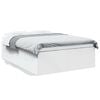 vidaXL Giroletto Bianco 135x190 cm in Legno Multistrato