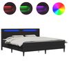 vidaXL Struttura letto con materasso 180 x 200 cm Nero