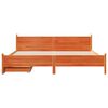 vidaXL Letto senza Materasso Marrone Cera 180x200 cm in Legno di Pino
