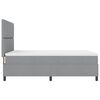 vidaXL Letto a molle con materasso Grigio chiaro 160 x 200 cm Tessuto