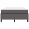 vidaXL Struttura del letto con materasso Grigio 120 x 200 cm Tessuto