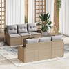 vidaXL Set Divano da Giardino Beige 55 x 55 x 37 cm polyrattan