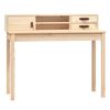 vidaXL Scrivania 110x50x93 cm in Legno Massello di Pino