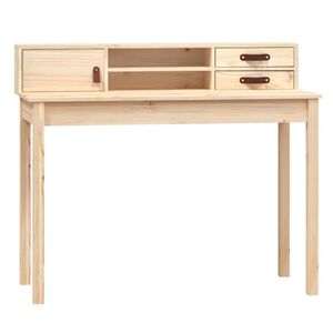 vidaXL Scrivania 110x50x93 cm in Legno Massello di Pino
