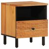 vidaXL Comodino 40x33x46 cm in Legno Massello di Acacia