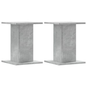 vidaXL Supporti per Piante 2 pz Grigio Cemento 30x30x50 cm Truciolato