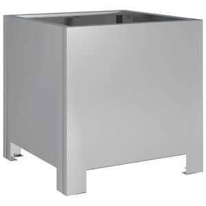 vidaXL Fioriera da Giardino 30x30x30 cm Acciaio Zincato