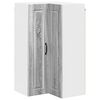 vidaXL Mobile angolare per parete PORTO Grigio Sonoma 57 x 57 x 100 cm
