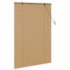 vidaXL Tenda a rullo con tende Marrone 120 x 160 cm Bamb&ugrave;
