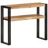 vidaXL Tavolo Consolle 90x30x75 cm in Legno Massello di Acacia