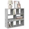 vidaXL Libreria/Divisorio Grigio Cemento 100x33x94,5 cm