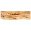 vidaXL Piano Tavolo 120x30x3,8 cm Bordi Vivi Legno di Mango Grezzo