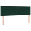 vidaXL Giroletto a Molle con Materasso Verde Scuro 160x220 cm Velluto
