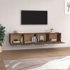 vidaXL Mobili Parete 2 pz Rovere Marrone 100x36,5x35 cm in Multistrato